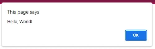 alert javascript hello world