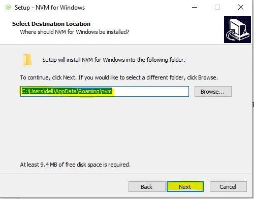 install nvm windows