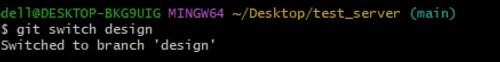 git switch design