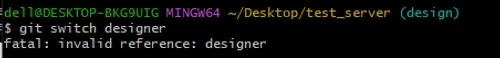error in switch 