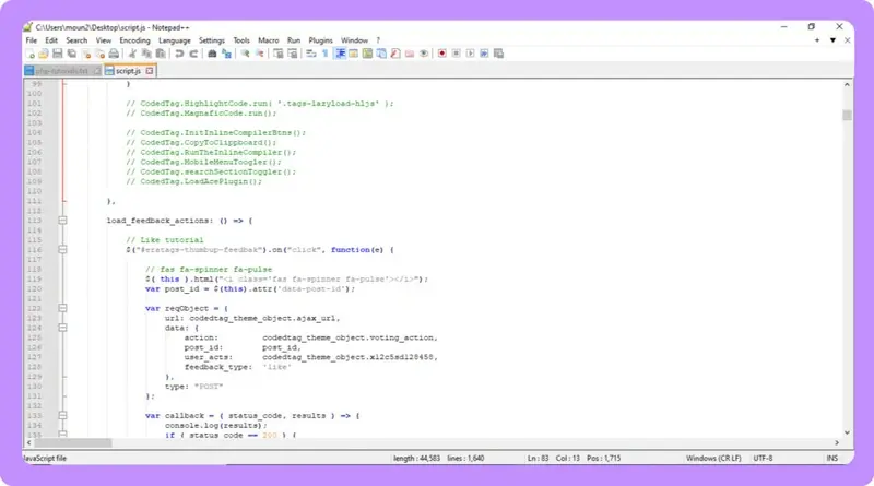 Notepad++ Text Editor