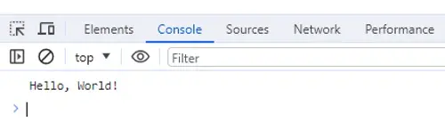 JavaScript hello world