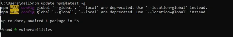 npm update