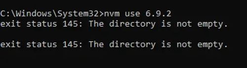 nvm use command