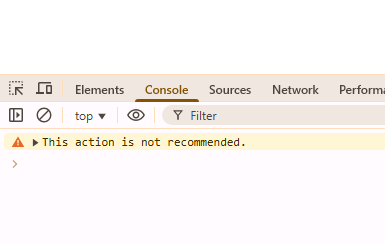 JavaScript Console Warn Function