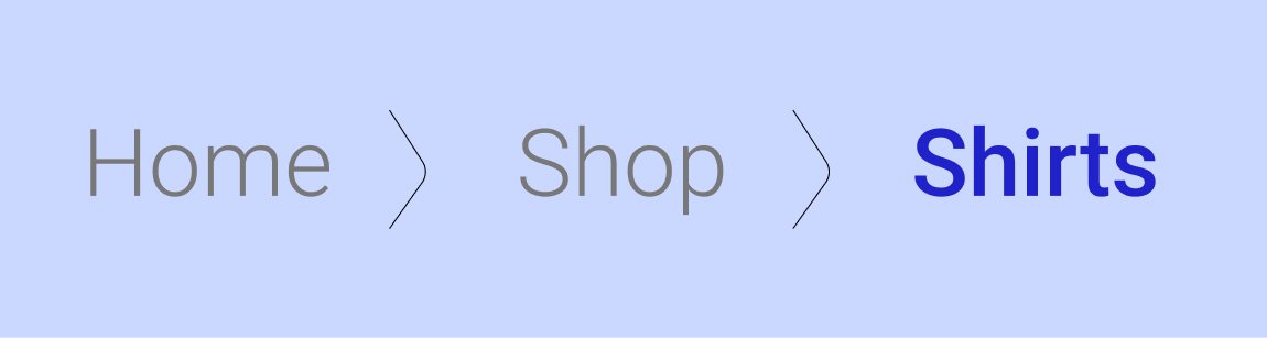 breadcrumb navigation in html